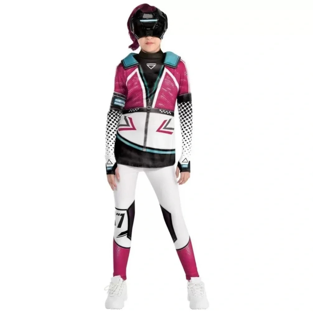 NEW! Hyper Scape Amandine Kids Girls Halloween Costume - Medium 8/10